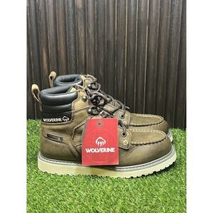 Size 6.5 M - Wolverine Trade Wedge 6" Mens Dark Brown  Soft Toe WP Work Boots